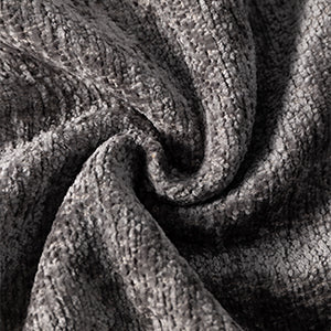 Grey Decorative Throw Pillow Covers 18x18 Inch Set of 2 Cozy Soild Chenille Cushion Cases Soft Textured Square Couch Pillows Cover Boho Accent Farmhouse Pillowcases for Sofa Bed