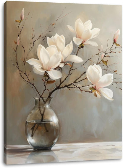 Floral Canvas Wall Art Bathroom Wall Art Pictures Wall Decor Home Decor Wall Decor for Bedroom Livingroom 12x16 Inches